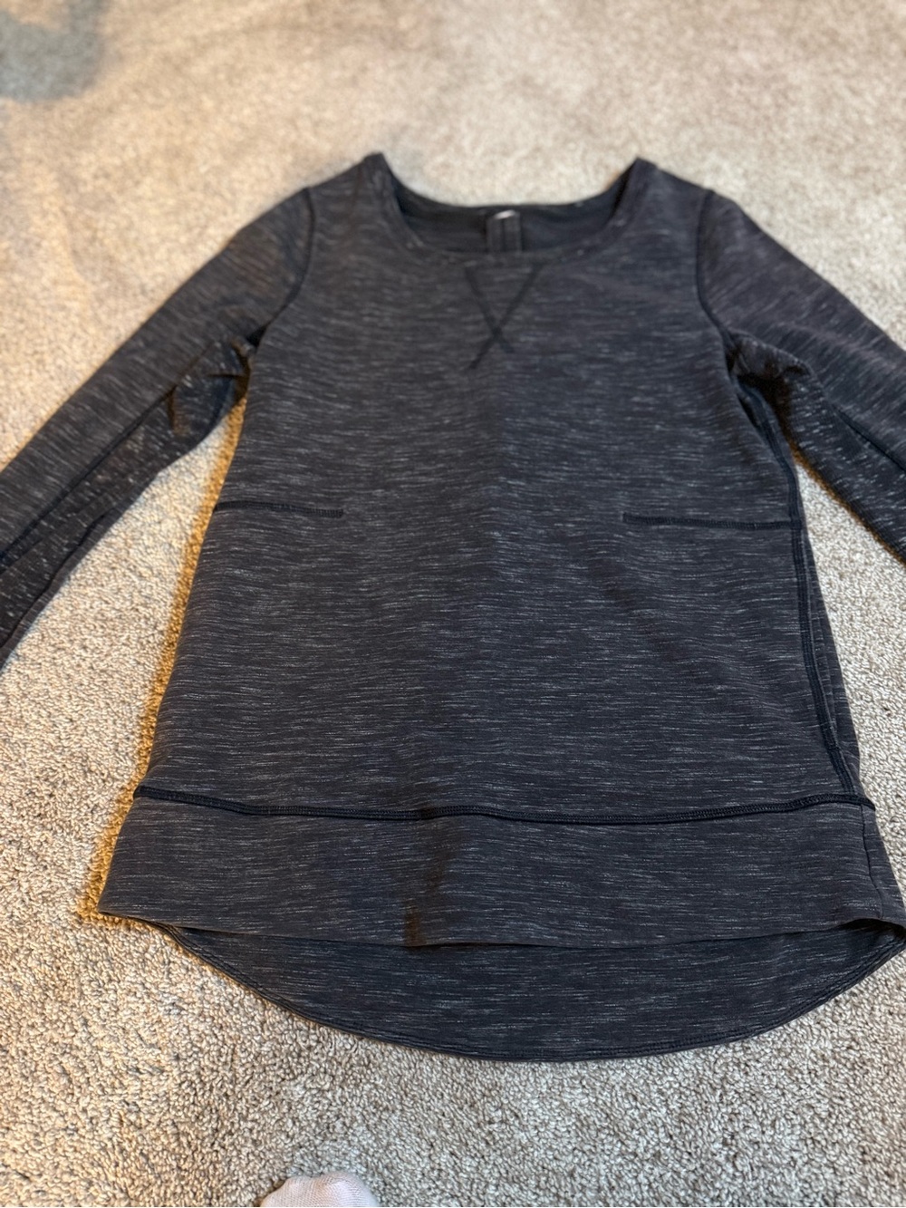 lululemon athletica Heathered Dark Charcoal Pullover Hoodie